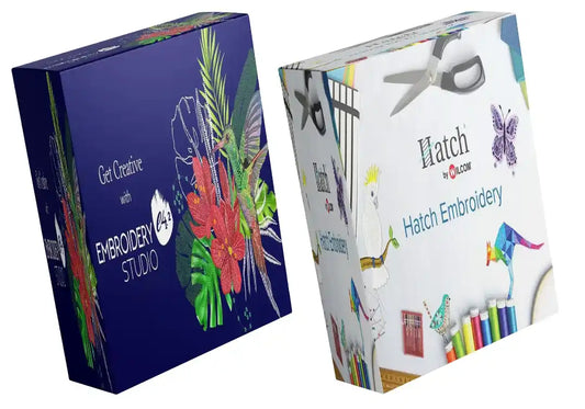 Hatch Embroidery 2 + Wilcom EmbroideryStudio E4.2 bundle — embroidery digitizing software alternative to Tajima DG, PE-Design, Chroma, Embrilliance, DesignShop