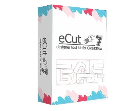 eCut 7.4 plugin for CorelDRAW enabling contour cutting, nesting, and optimized signmaking workflow